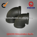 black american standard malleable iron pipe fiting 90 degree banded elbow